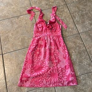 Lilly Pulitzer pink halter dress